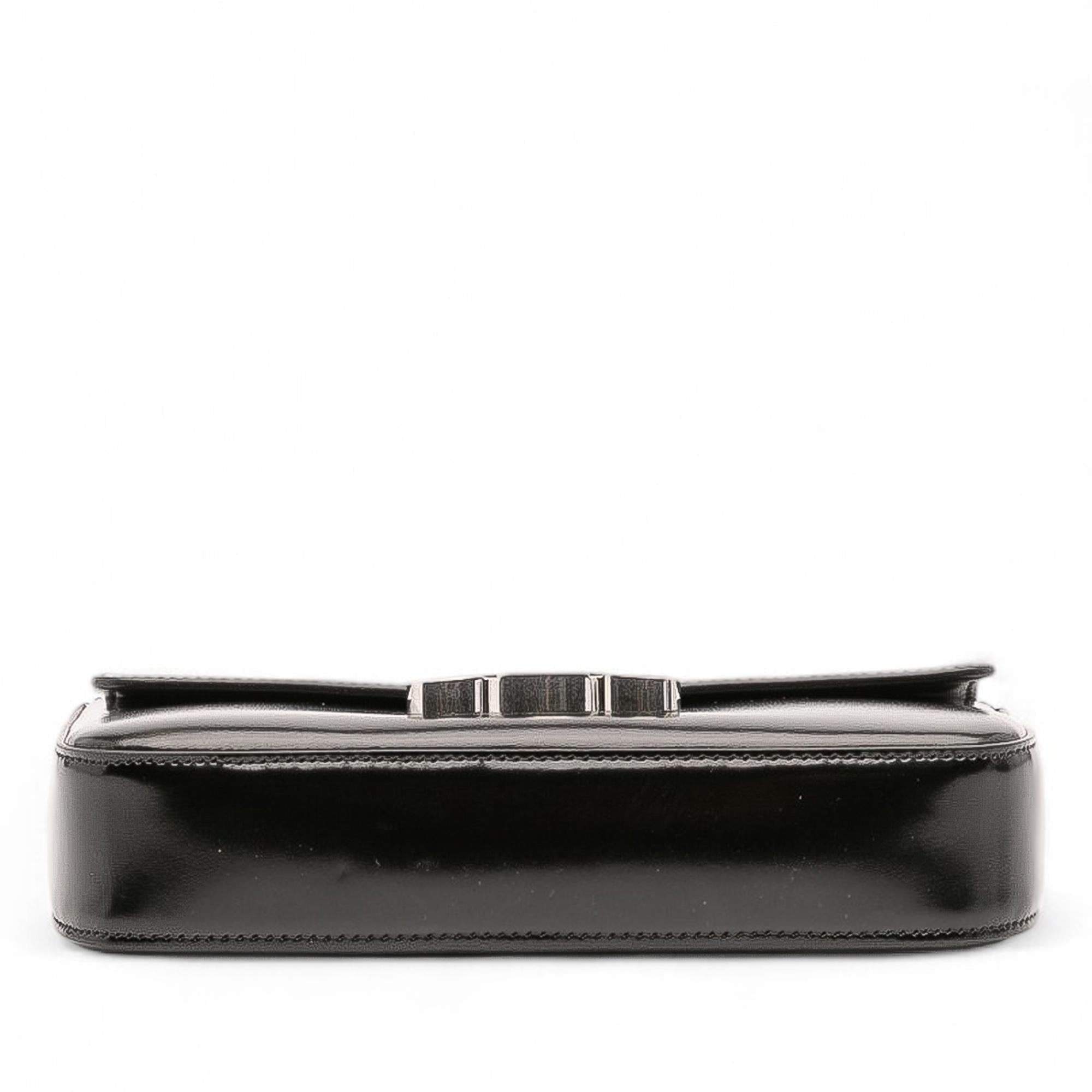 Celine Shiny Calfskin Claude Chain Shoulder Bag