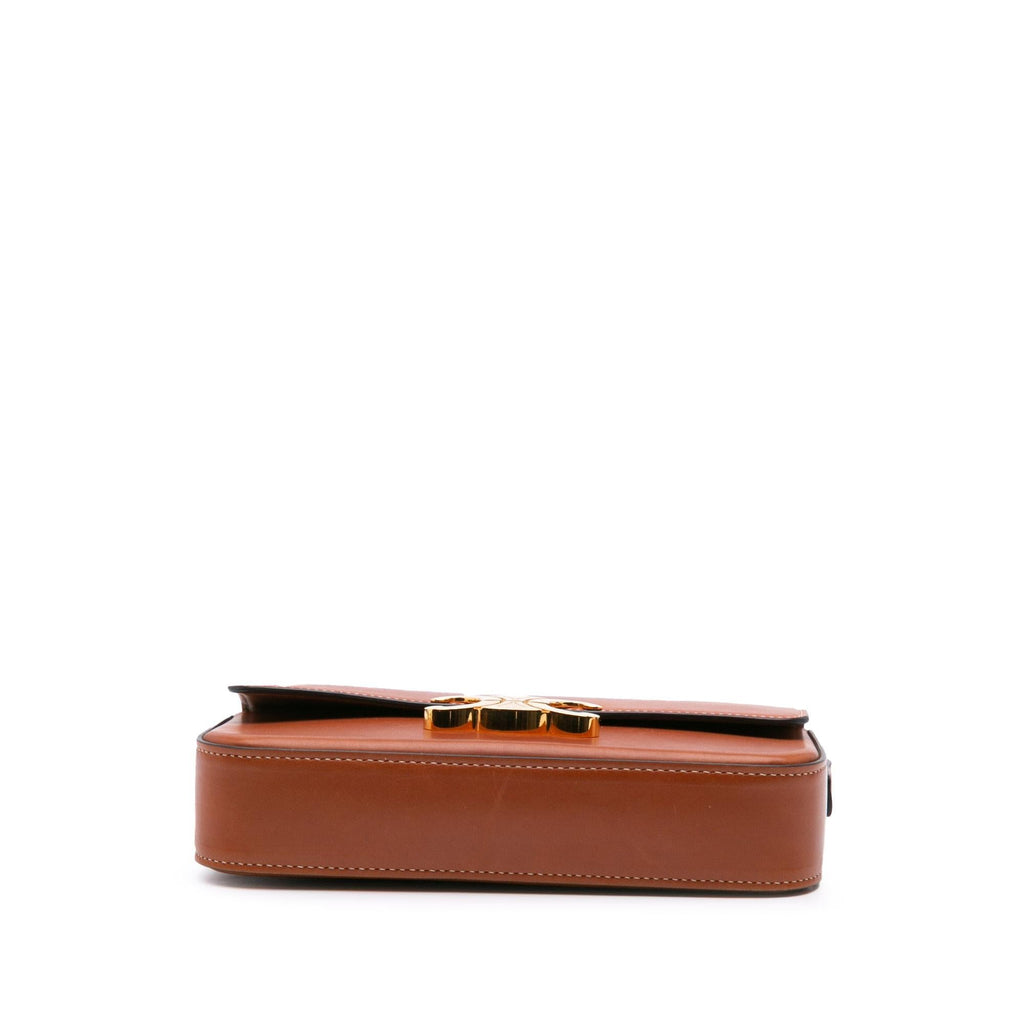 Celine Shiny Calfskin Claude Shoulder Bag