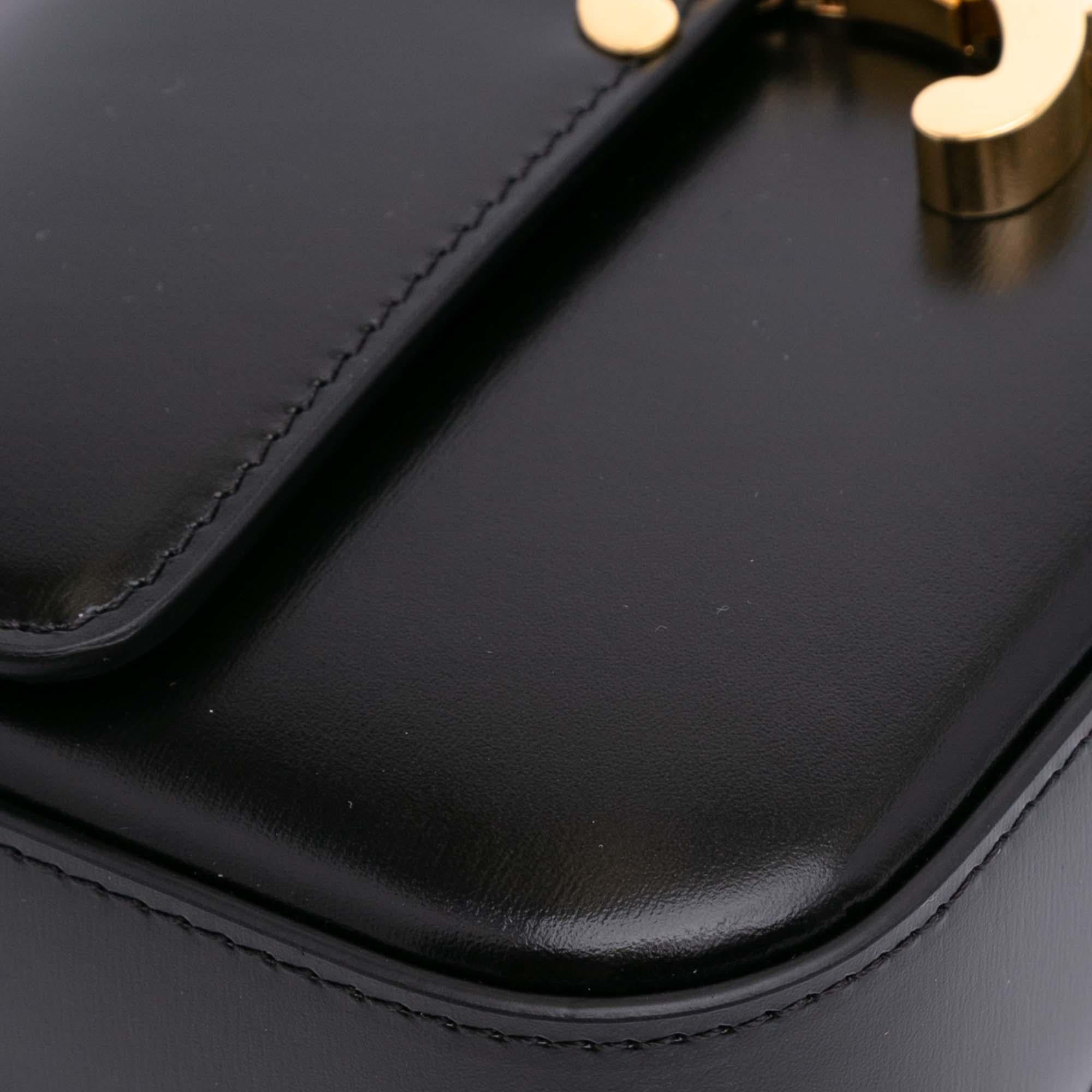 Celine Shiny Calfskin Claude Shoulder Bag