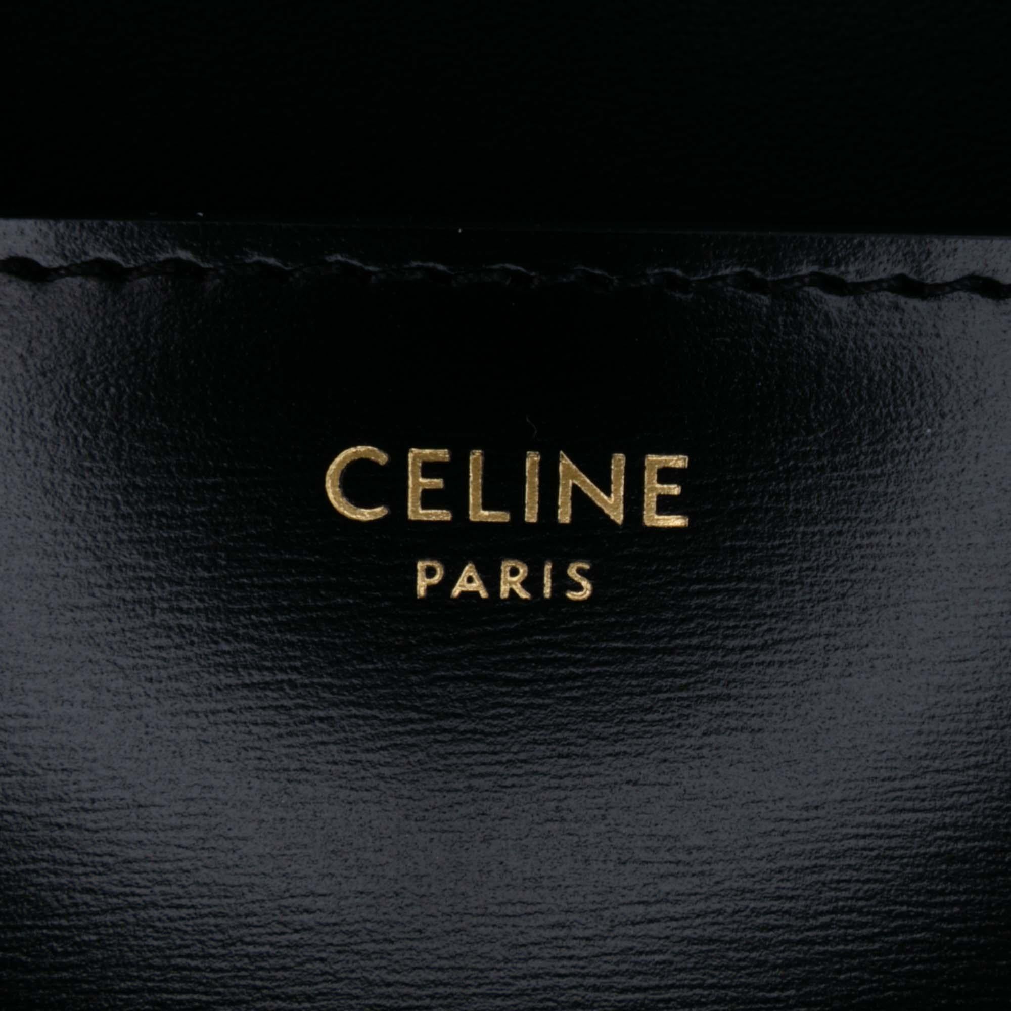 Celine Shiny Calfskin Claude Shoulder Bag