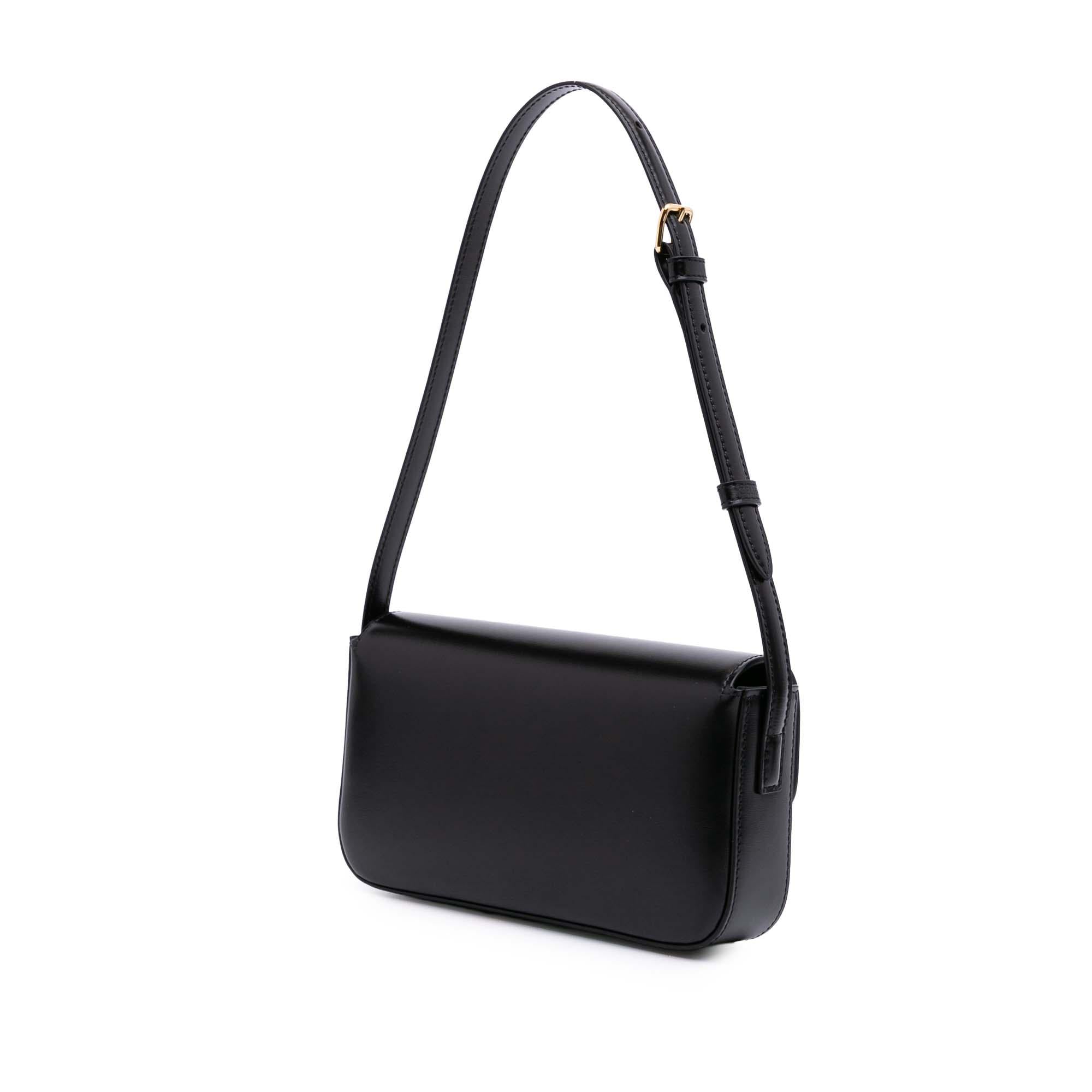 Celine Shiny Calfskin Claude Shoulder Bag
