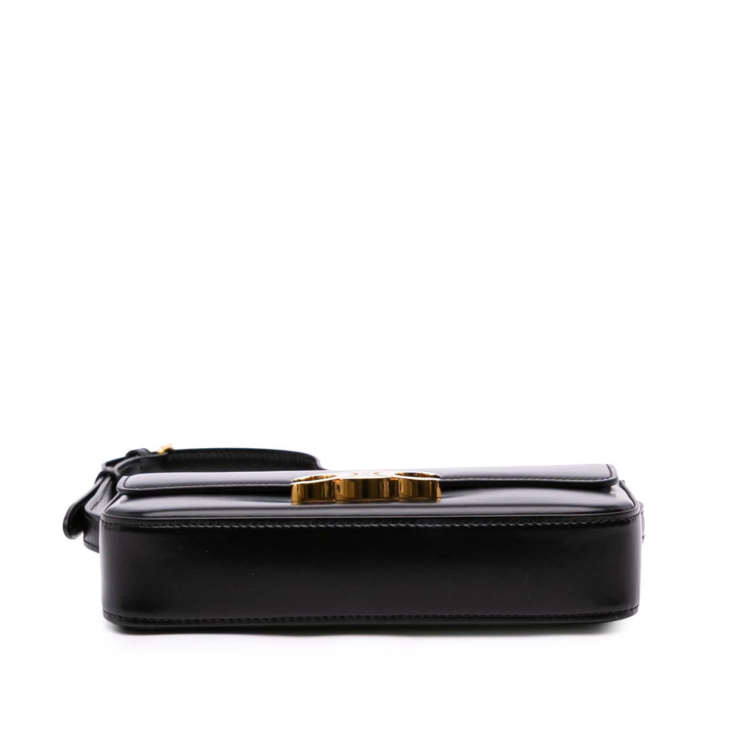 Celine Shiny Calfskin Claude Shoulder Bag