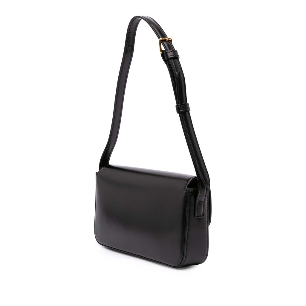 Celine Shiny Calfskin Claude Shoulder Bag