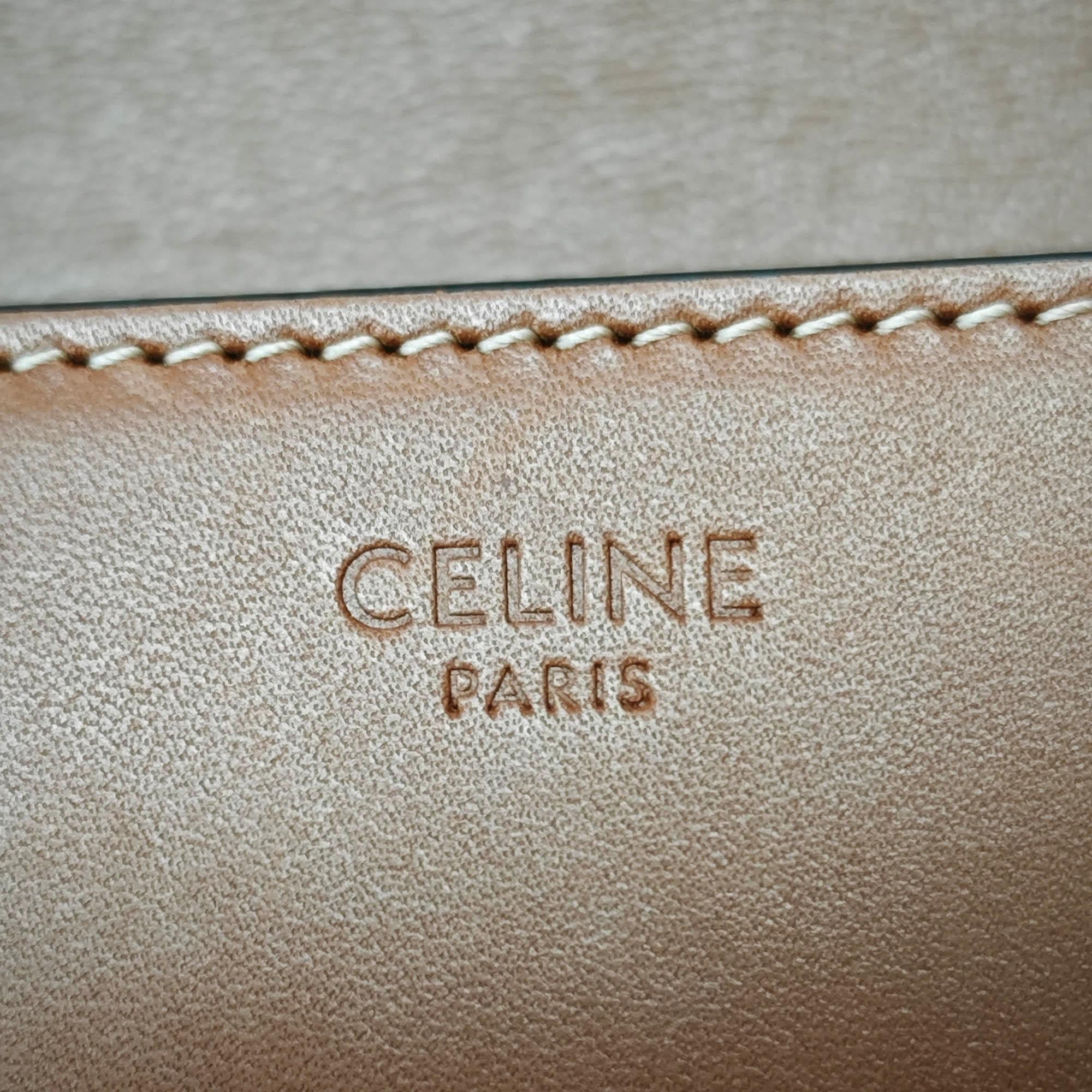 Celine Shiny Calfskin Claude Shoulder Bag