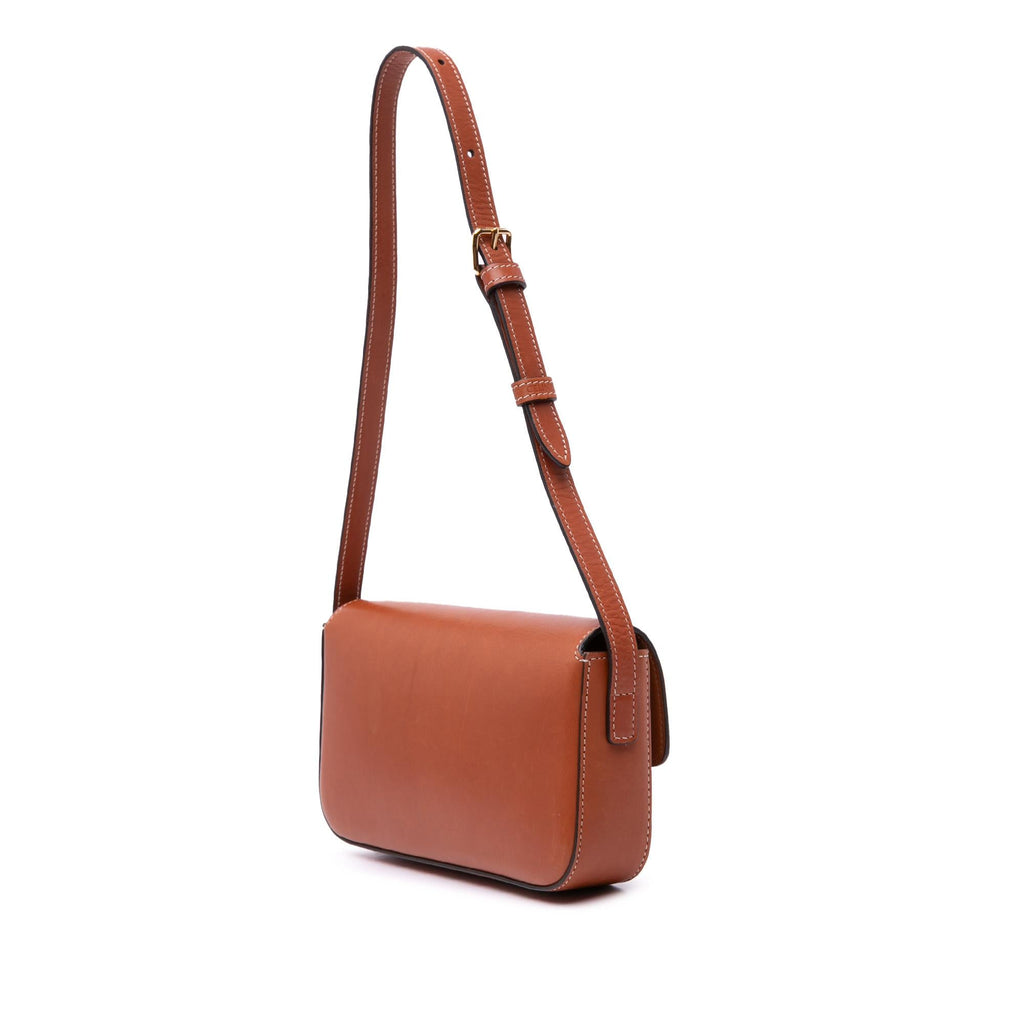Celine Shiny Calfskin Claude Shoulder Bag