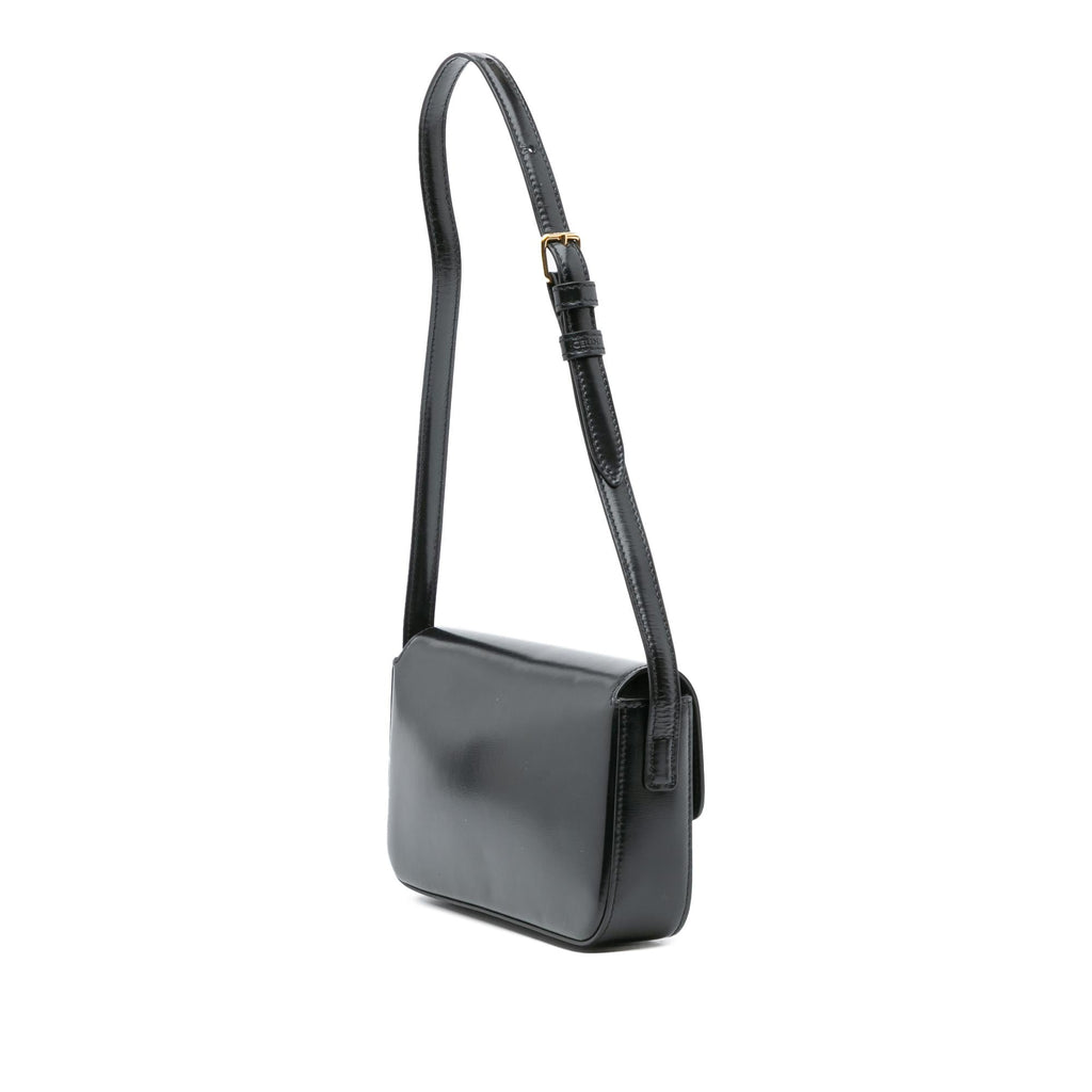 Celine Shiny Calfskin Claude Shoulder Bag
