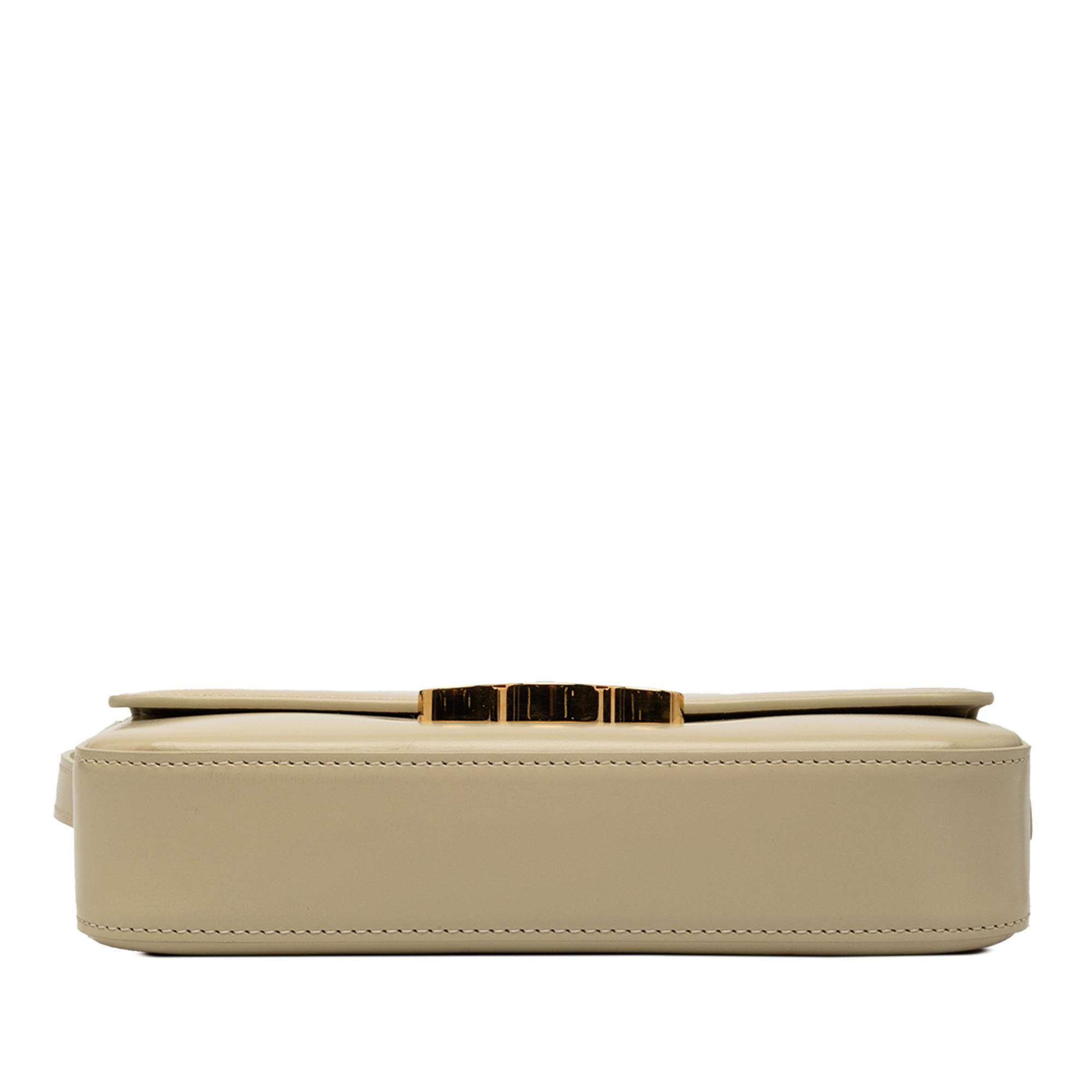 Celine Shiny Calfskin Claude Shoulder Bag