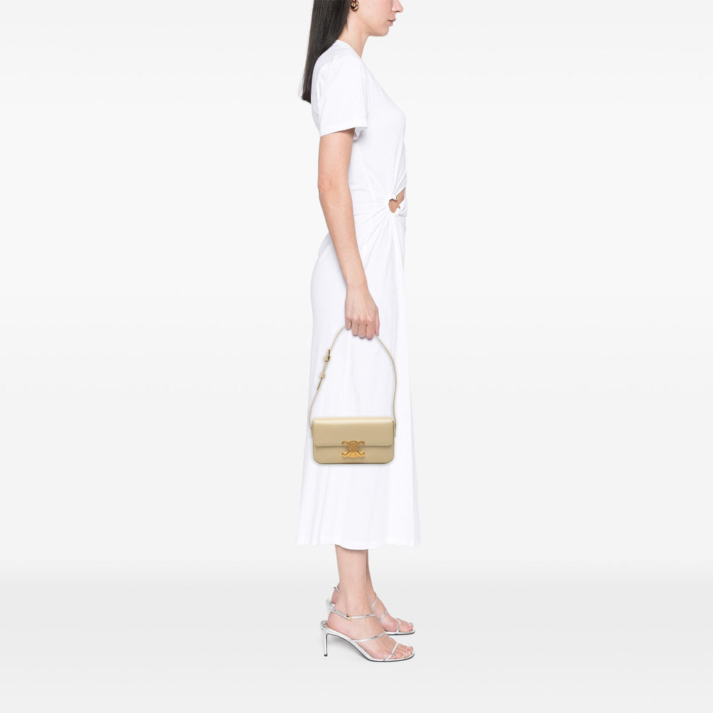 Celine Shiny Calfskin Claude Shoulder Bag