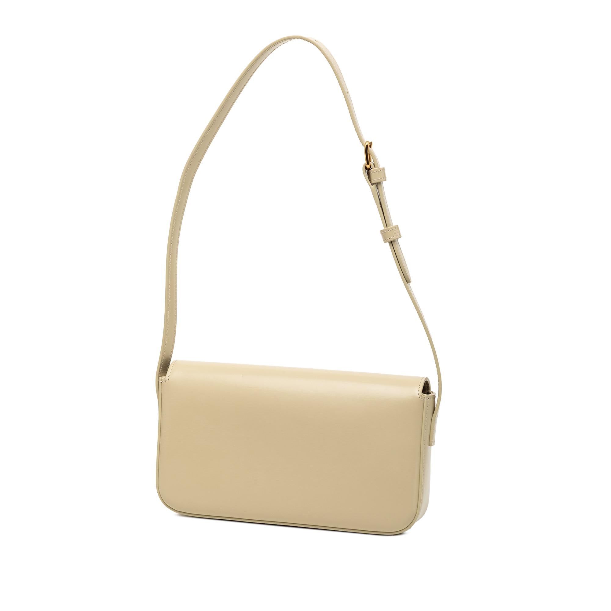 Celine Shiny Calfskin Claude Shoulder Bag