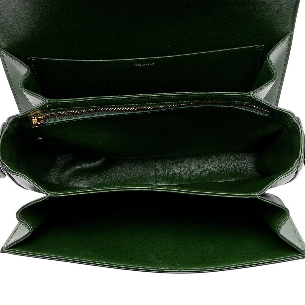 Celine Shiny Calfskin Triomphe Classique Shoulder Bag
