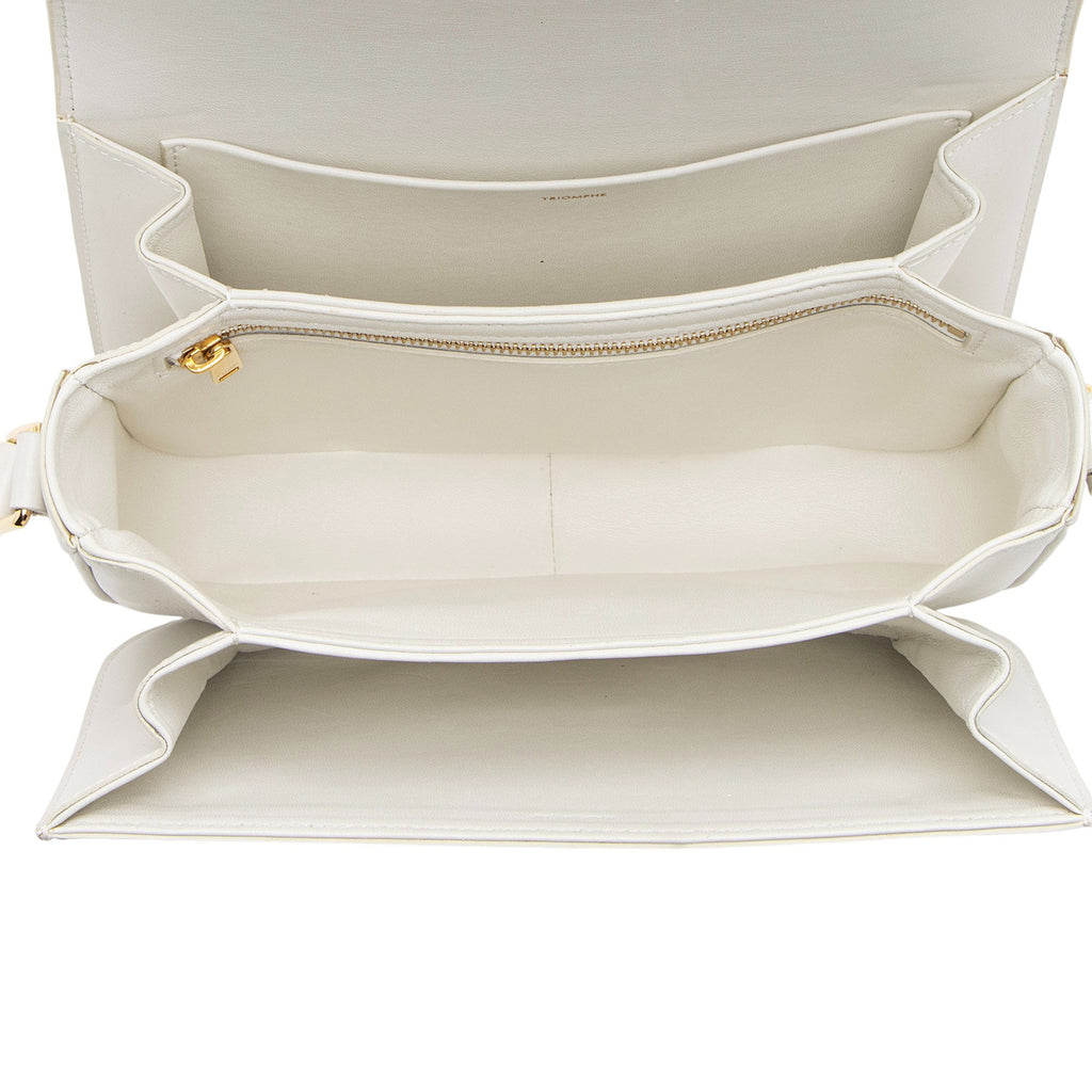 Celine Shiny Calfskin Triomphe Classique Shoulder Bag