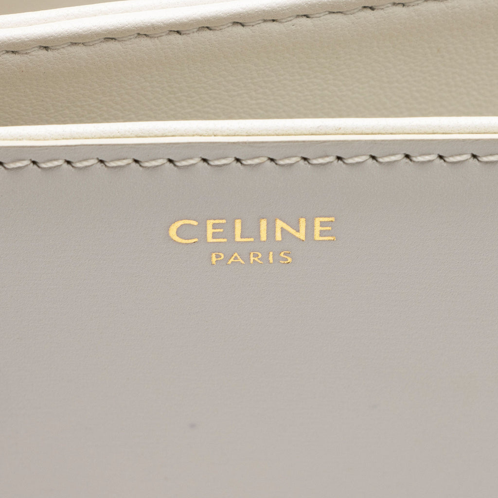 Celine Shiny Calfskin Triomphe Classique Shoulder Bag