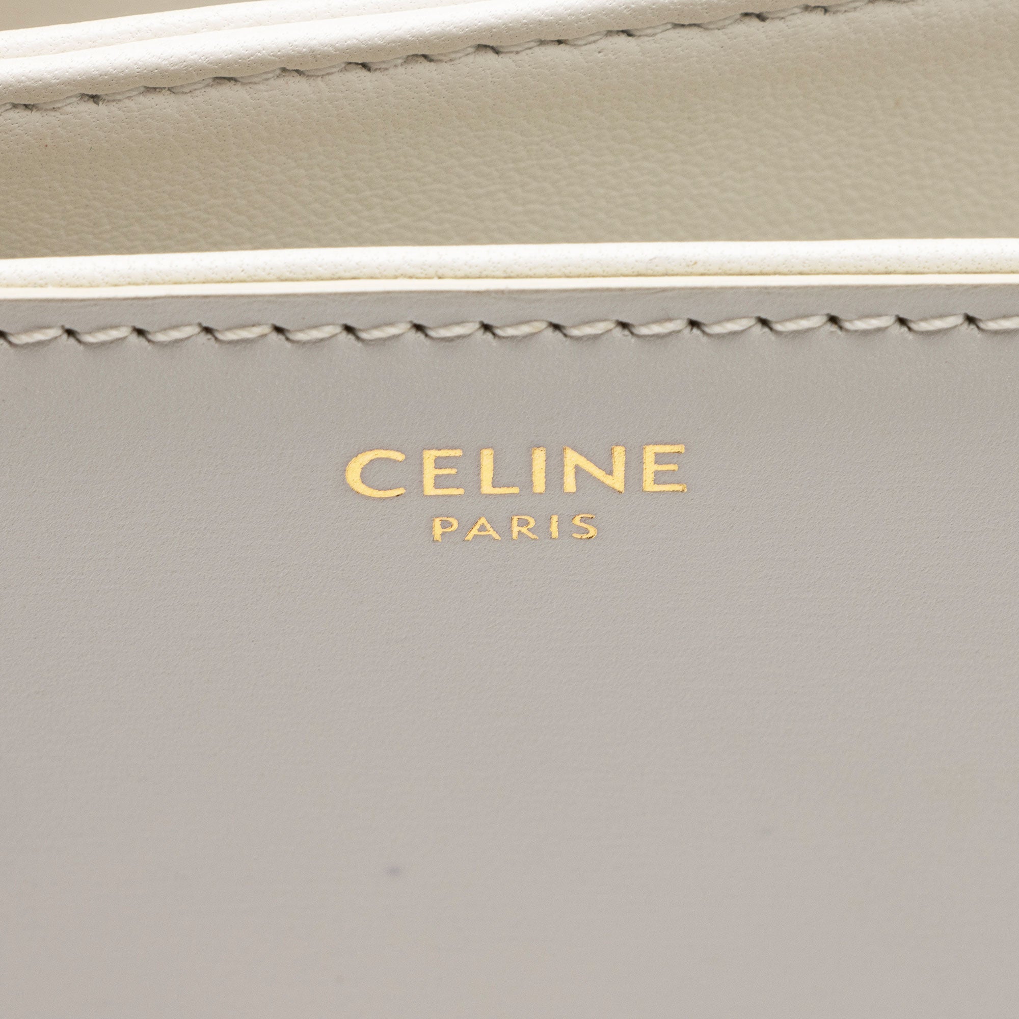 Celine Shiny Calfskin Triomphe Classique Shoulder Bag