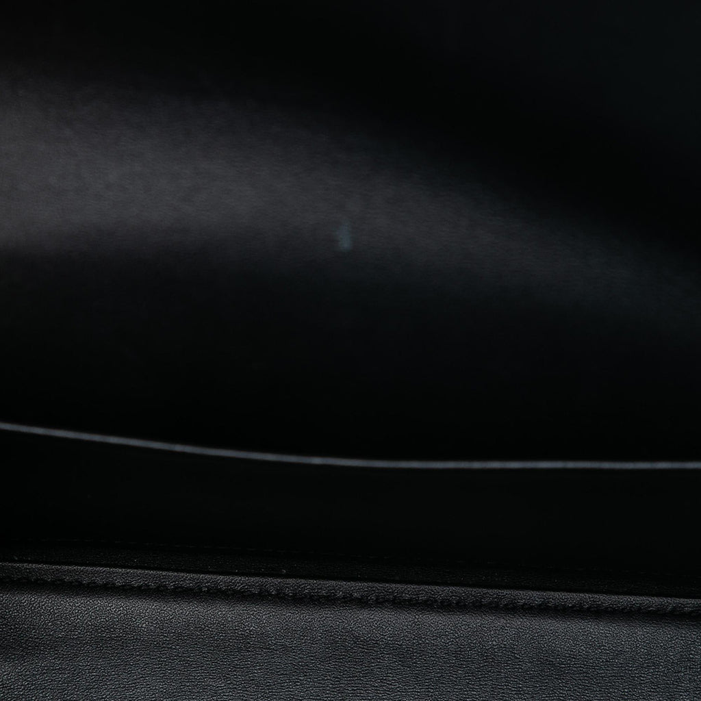 Celine Shiny Calfskin Triomphe Claude Shoulder Bag