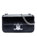 Celine Shiny Calfskin Triomphe Claude Shoulder Bag