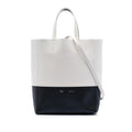 Celine Small Bicolor Grained Calfskin Vertical Cabas Tote