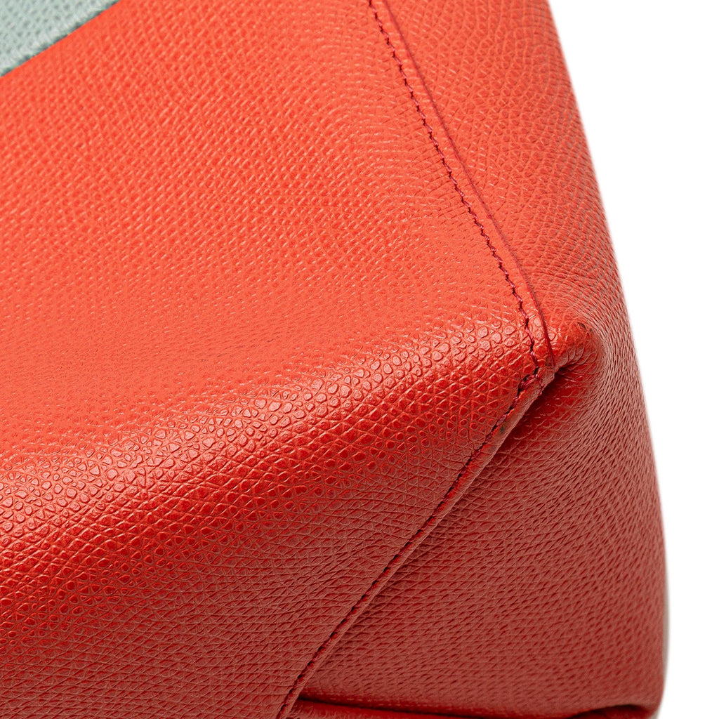Celine Small Bicolor Leather Vertical Cabas