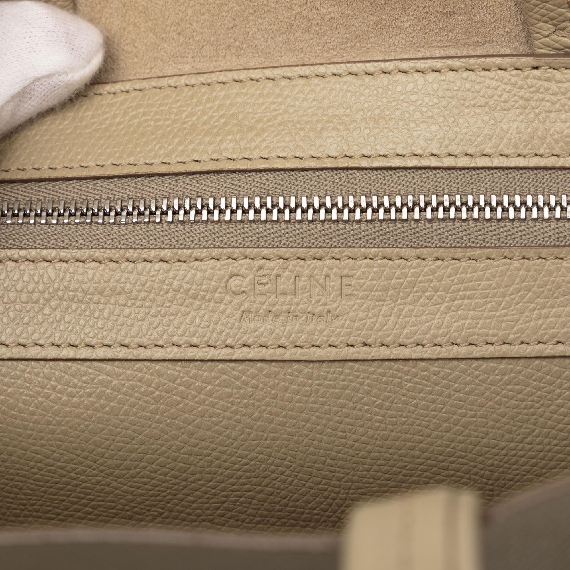 Celine Small Bicolor Leather Vertical Cabas