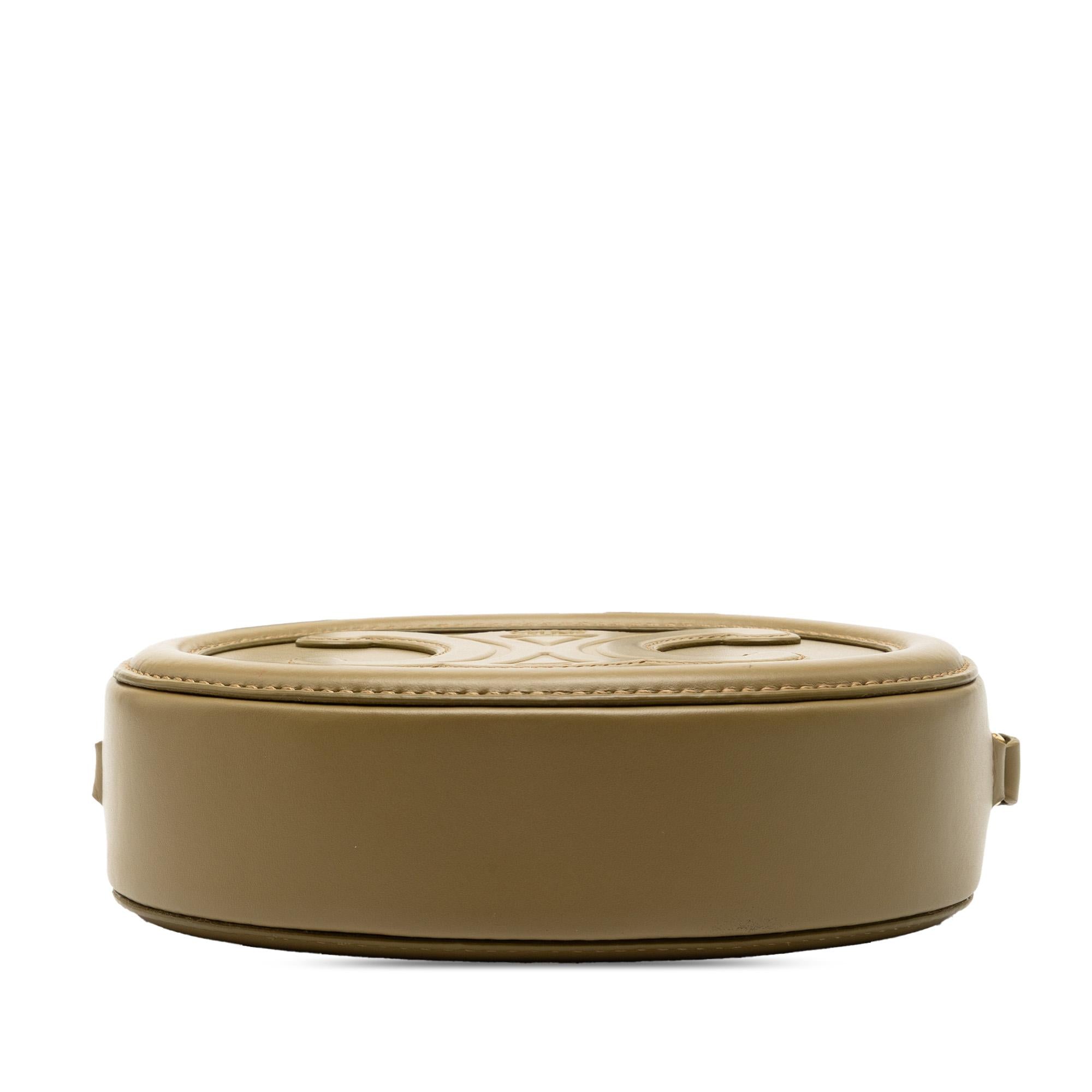 Celine Small Calfskin Cuir Triomphe Oval Crossbody