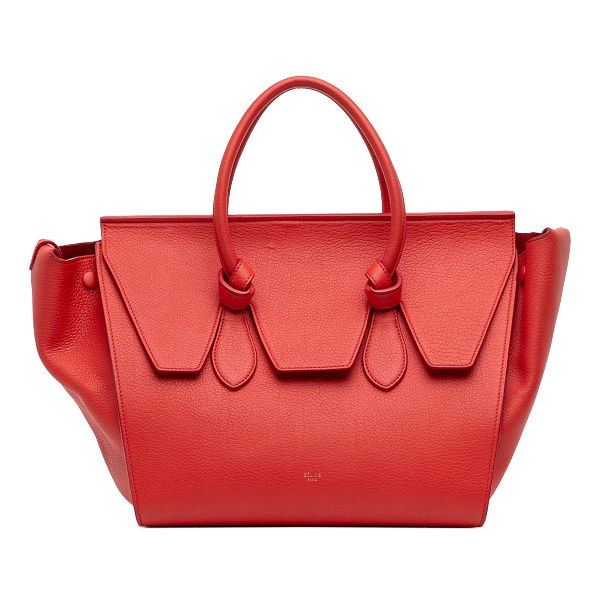 Celine Small Crisped Calfskin Tie Knot Handbag