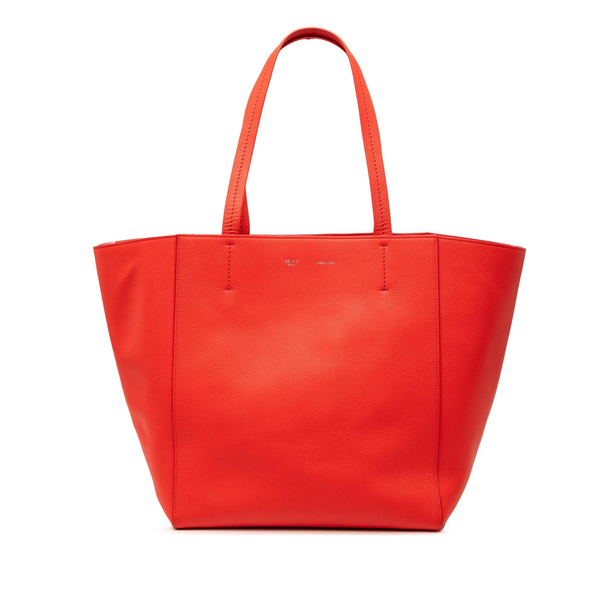 Celine Small Grained Calfskin Horizontal Phantom Cabas Tote
