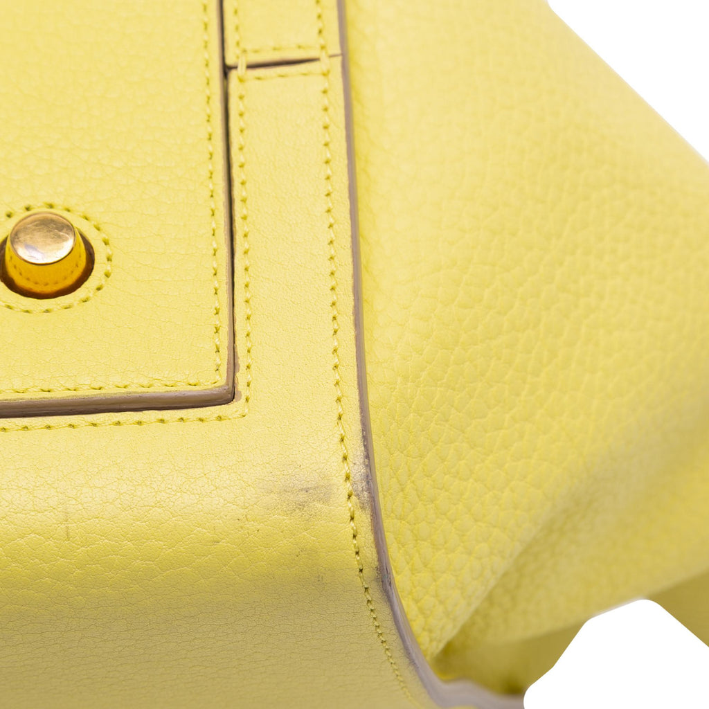 Celine Small Grained Calfskin Tie Tote