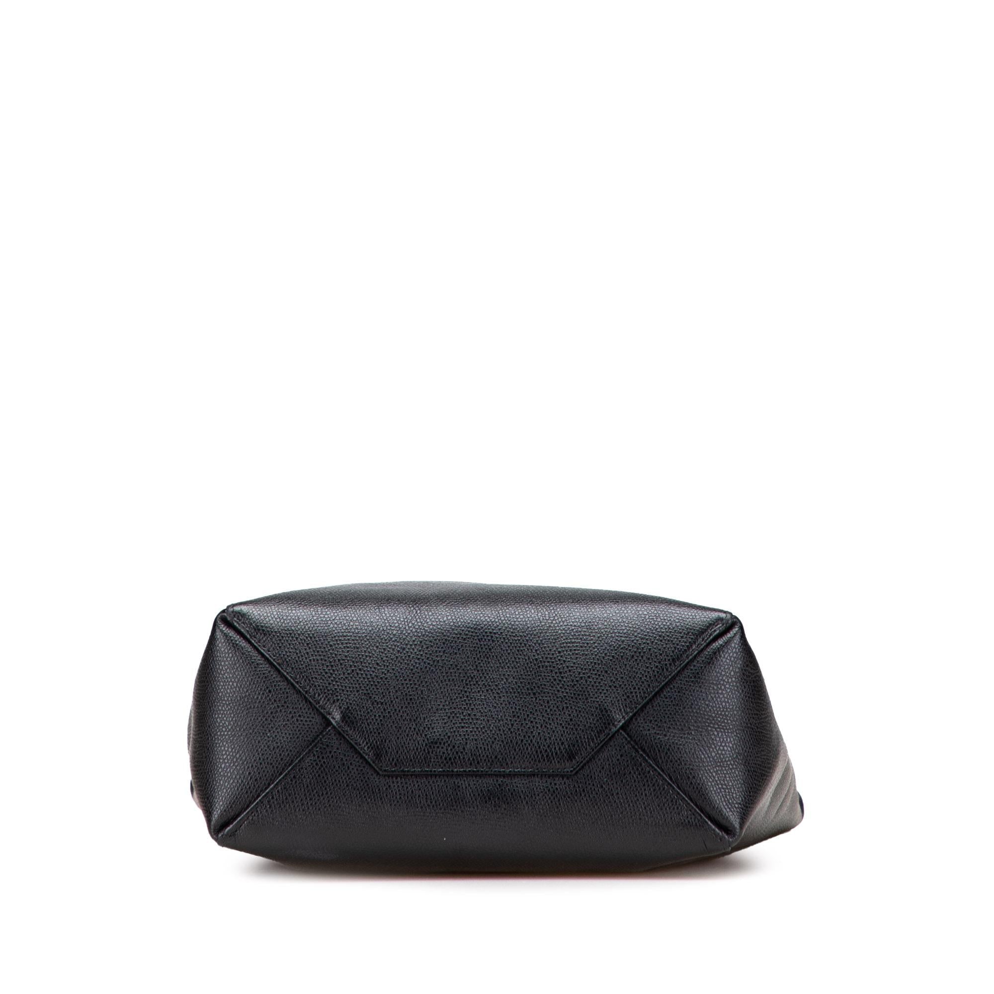 Celine Small Grained Calfskin Vertical Cabas Satchel
