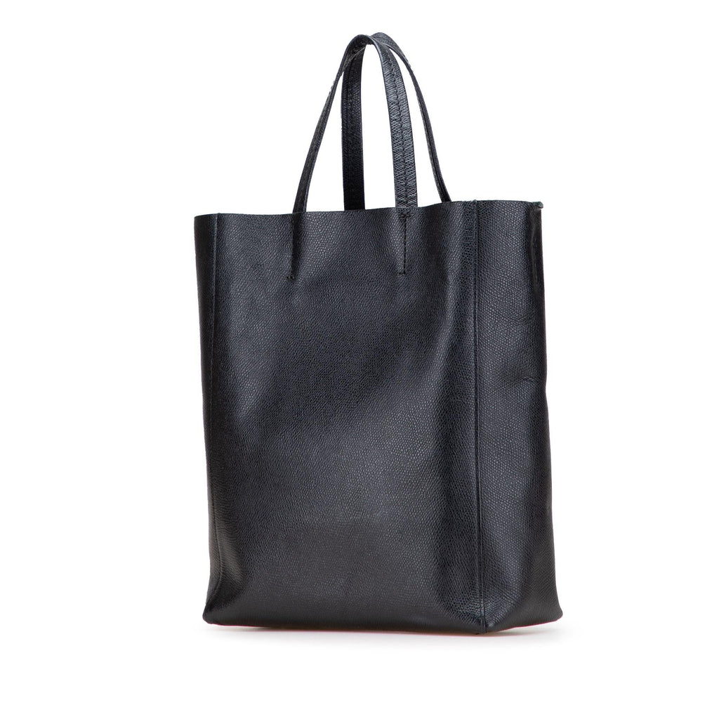 Celine Small Grained Calfskin Vertical Cabas Satchel
