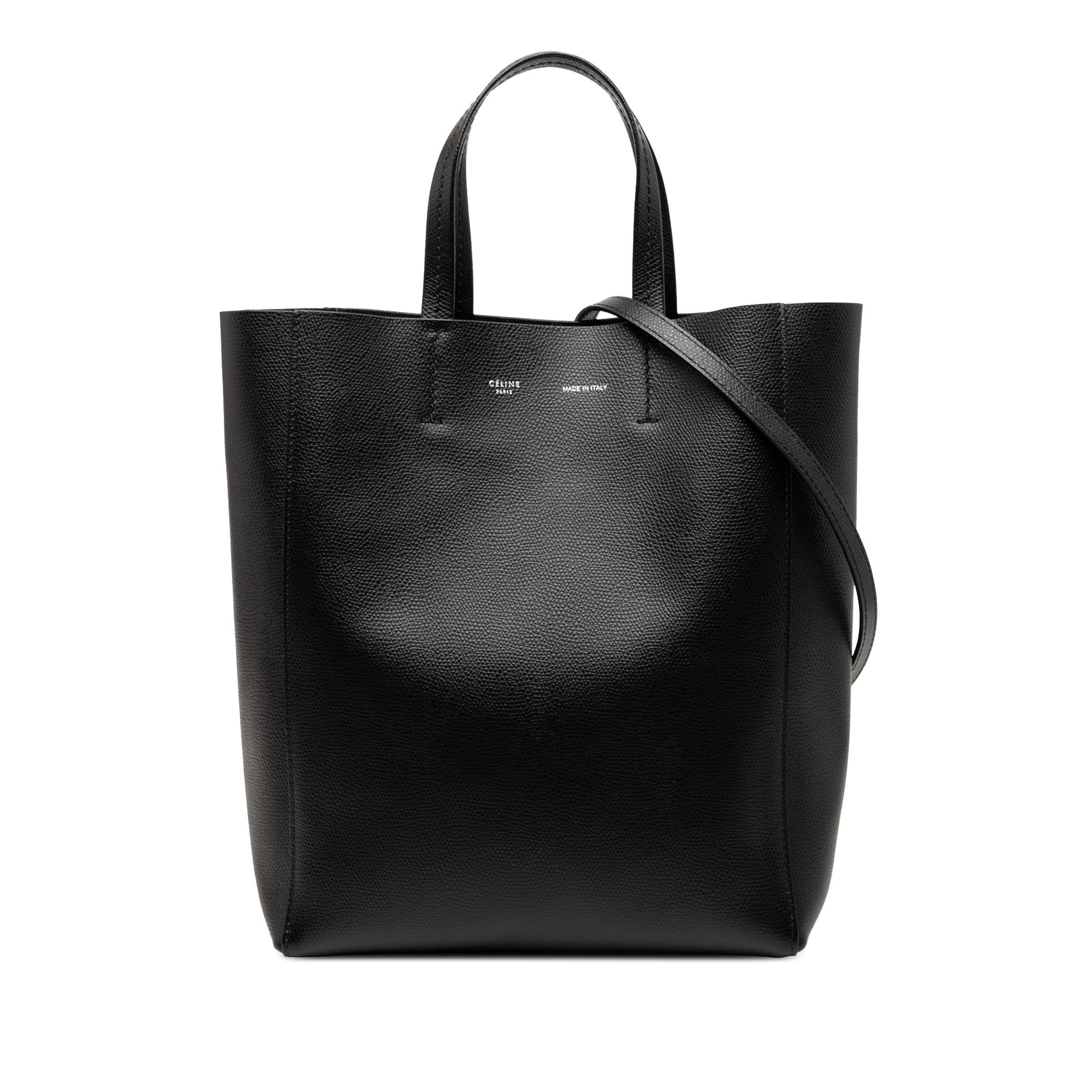 Celine Small Grained Calfskin Vertical Cabas Satchel