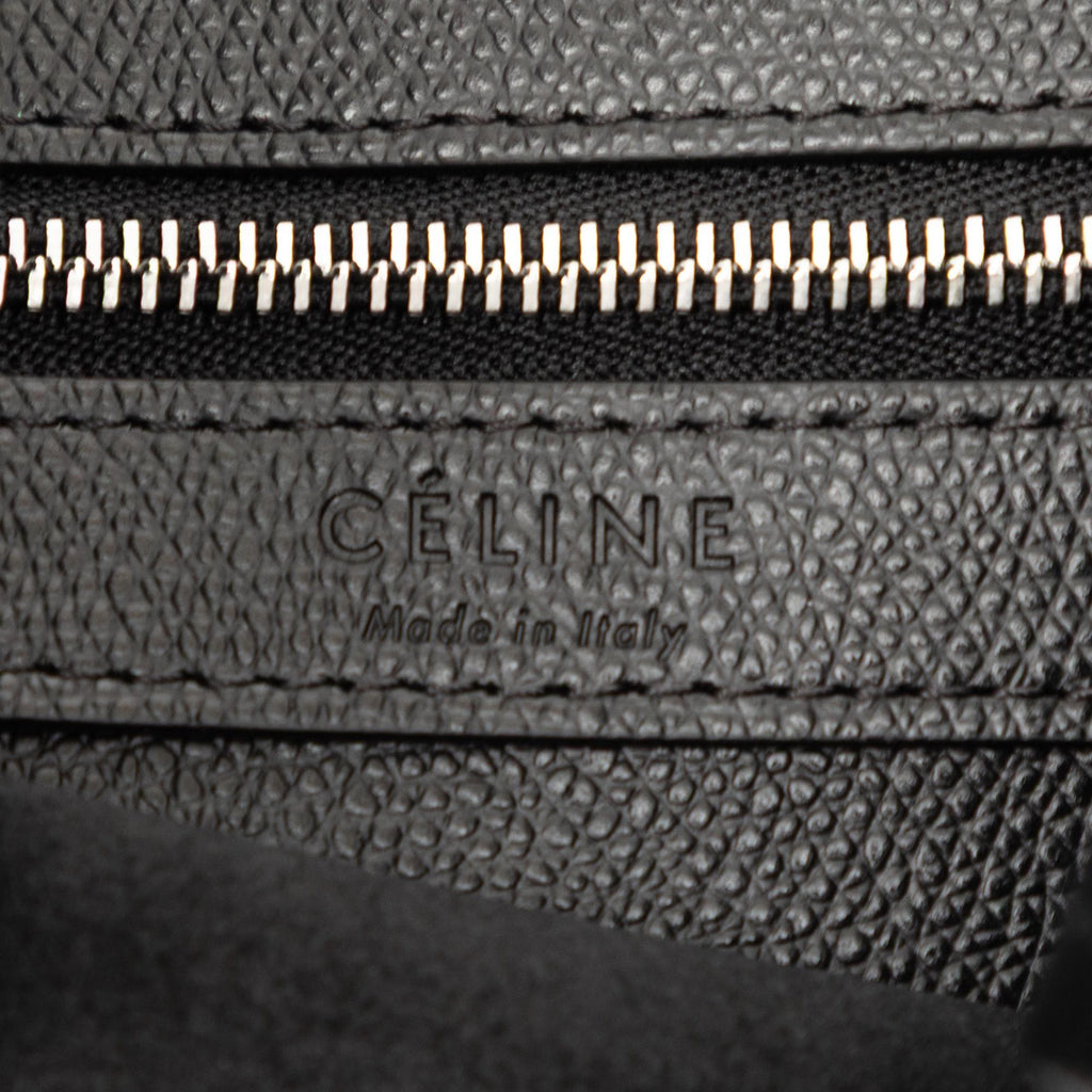 Celine Small Grained Calfskin Vertical Cabas Satchel