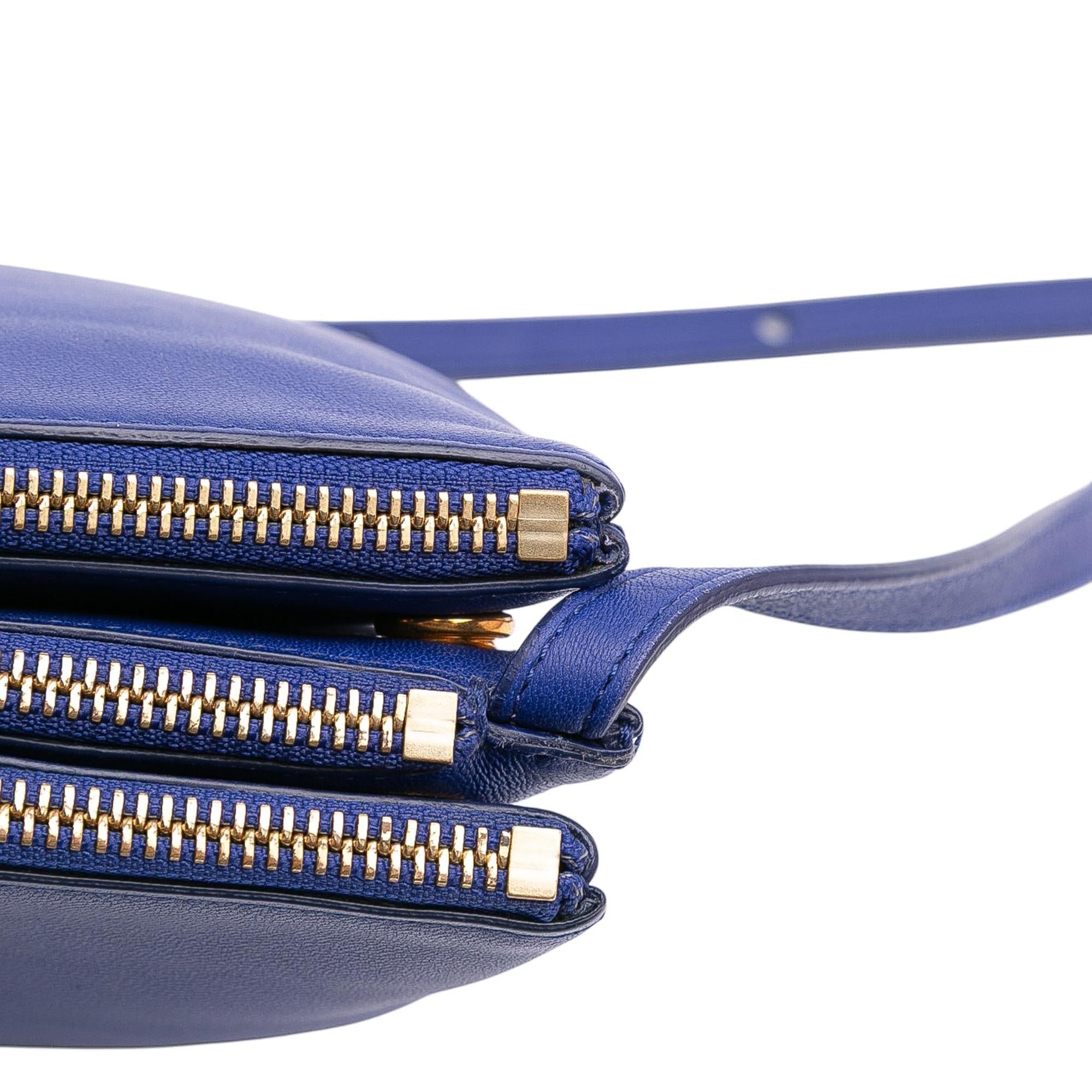 Celine Small Lambskin Trio Crossbody