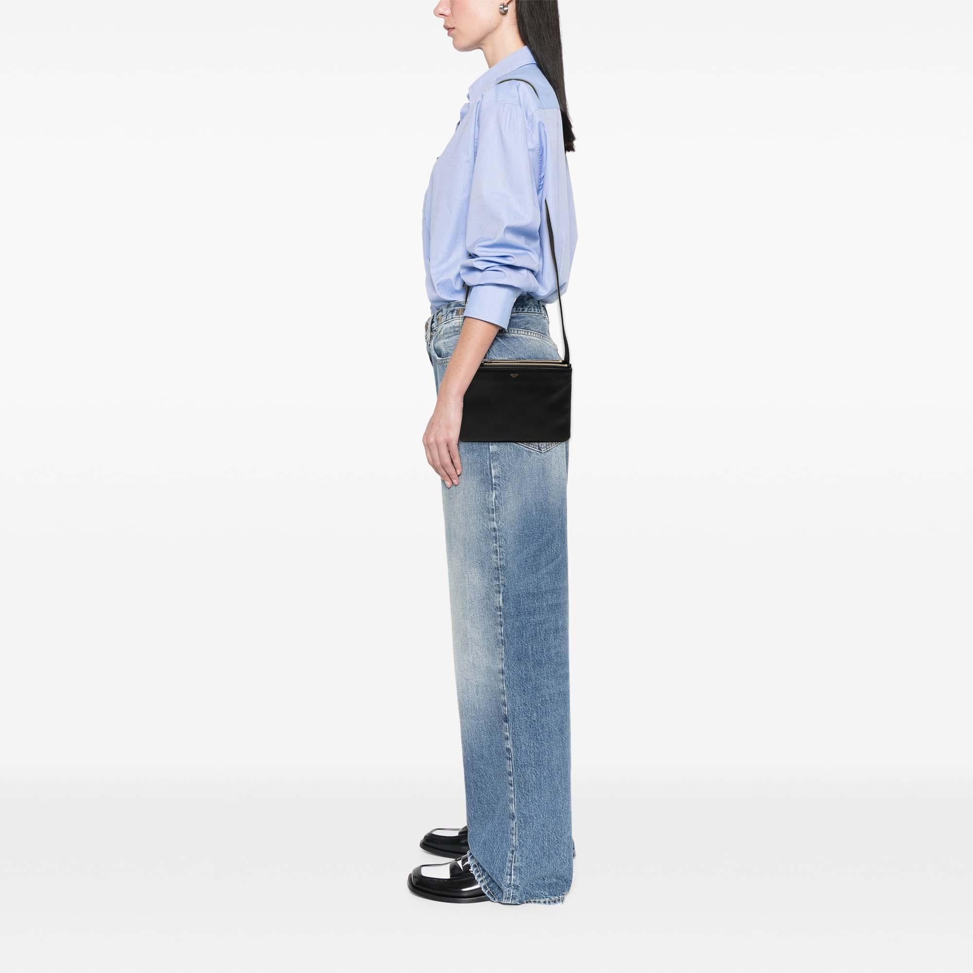 Celine Small Lambskin Trio Crossbody