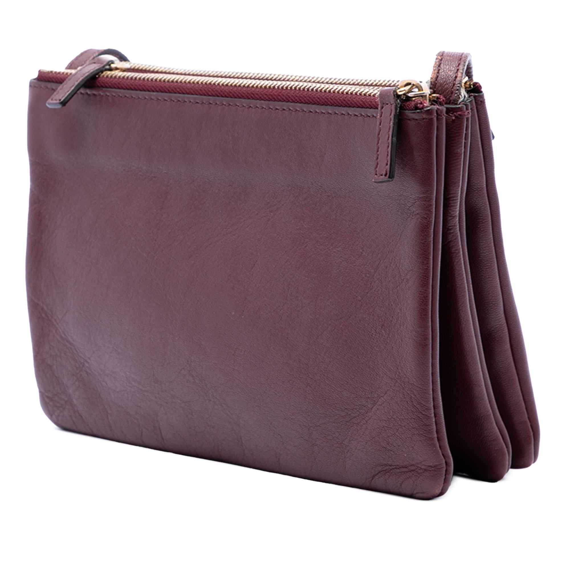 Celine Small Lambskin Trio Crossbody