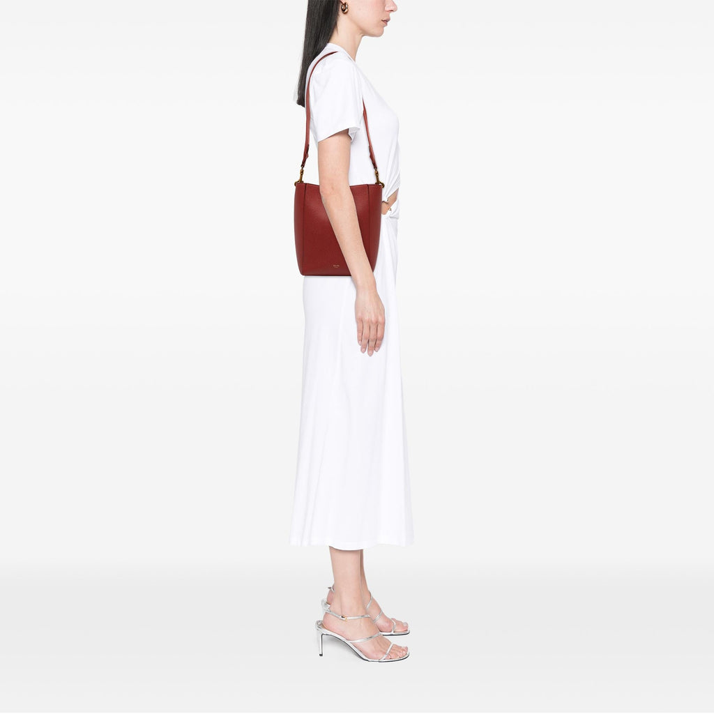 Celine Small Leather Seau Sangle Bucket Bag