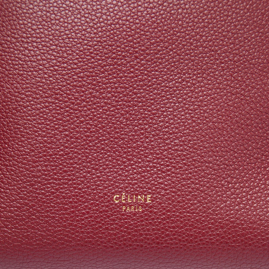 Celine Small Leather Seau Sangle Bucket Bag