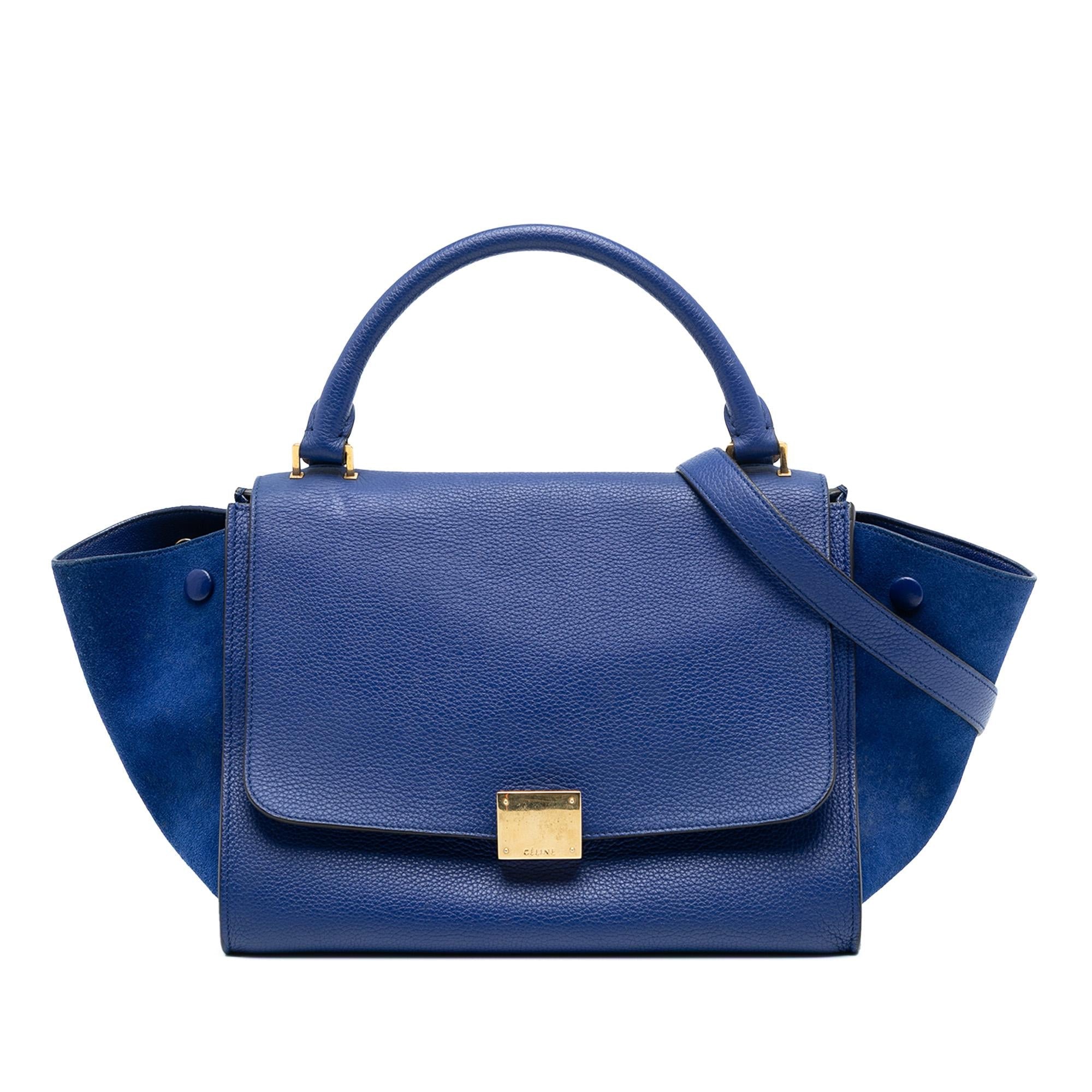 Celine Small Leather Trapeze Satchel