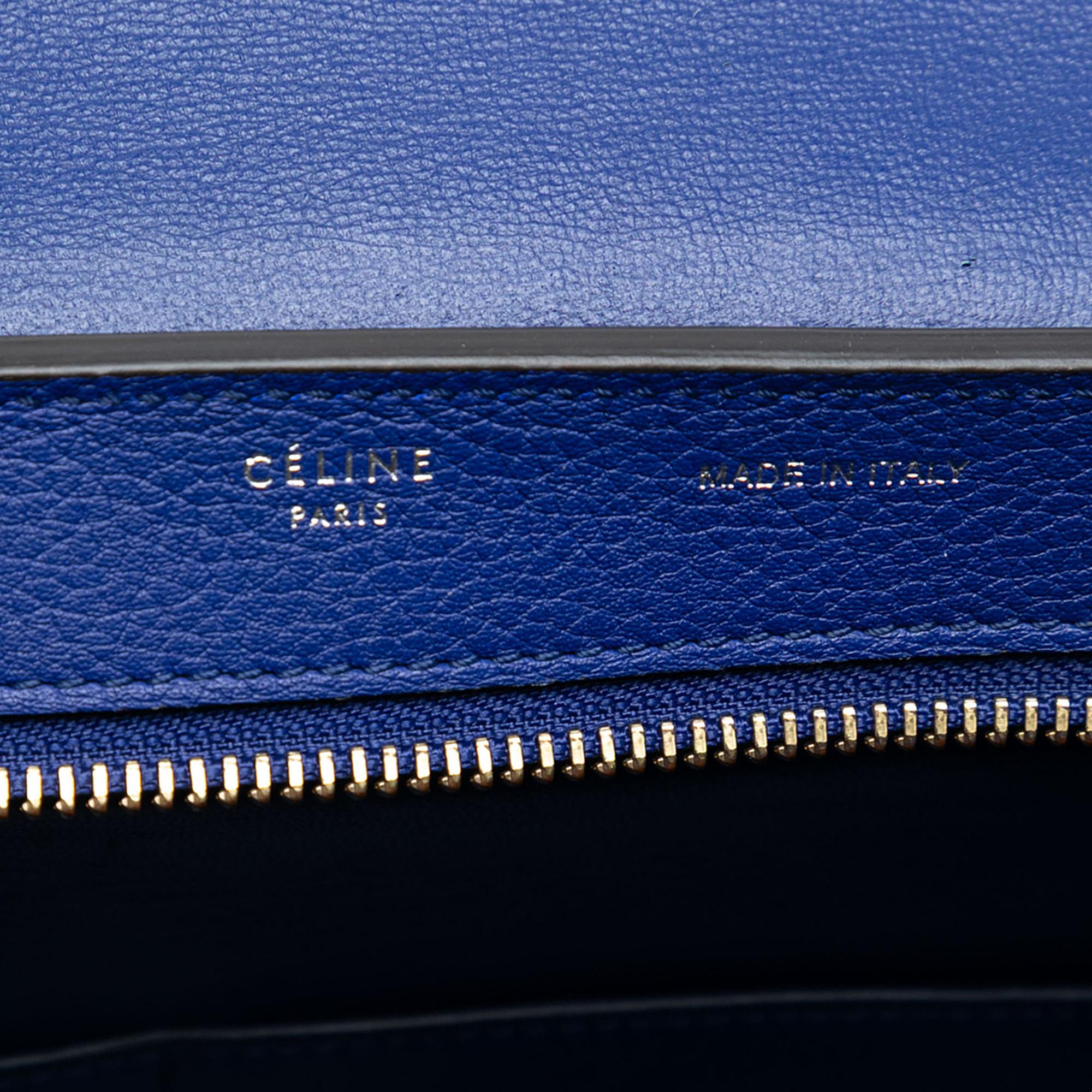Celine Small Leather Trapeze Satchel