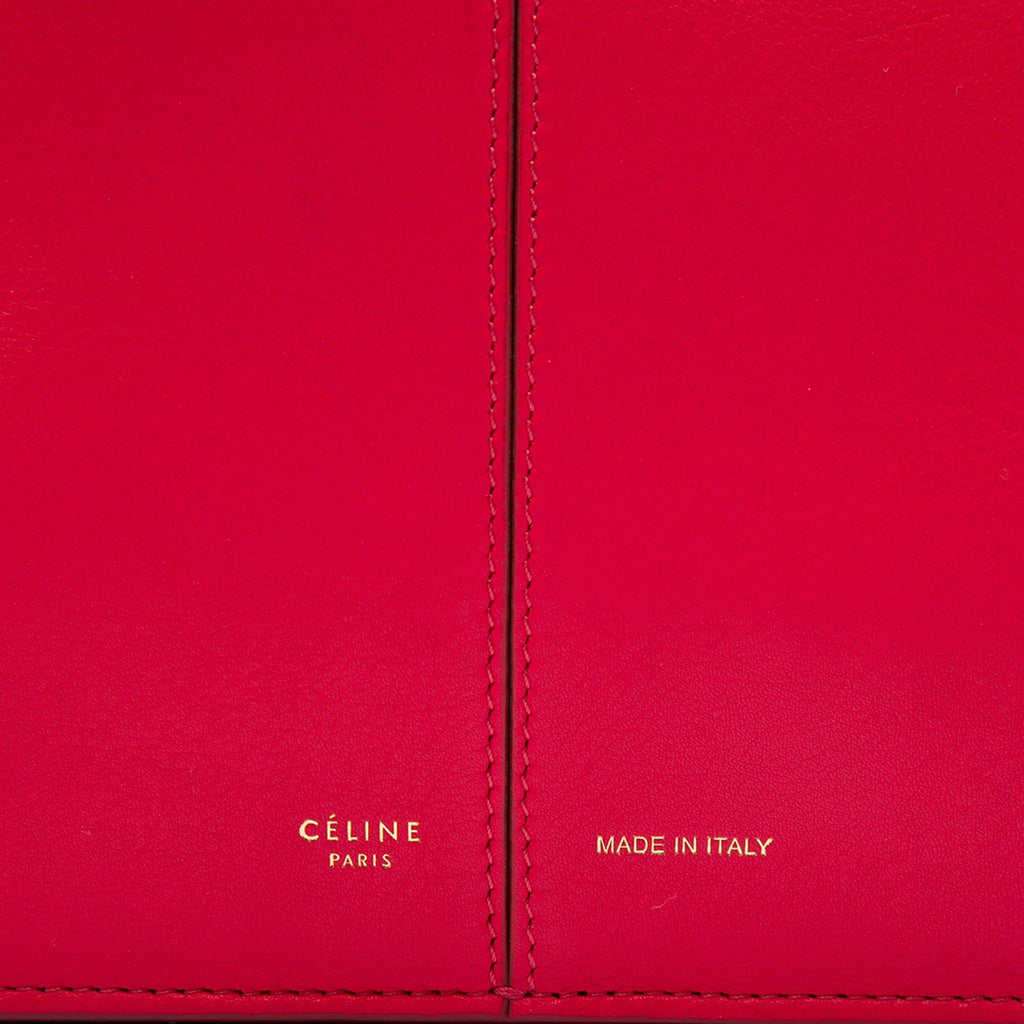Celine Small Leather Trifold Tote