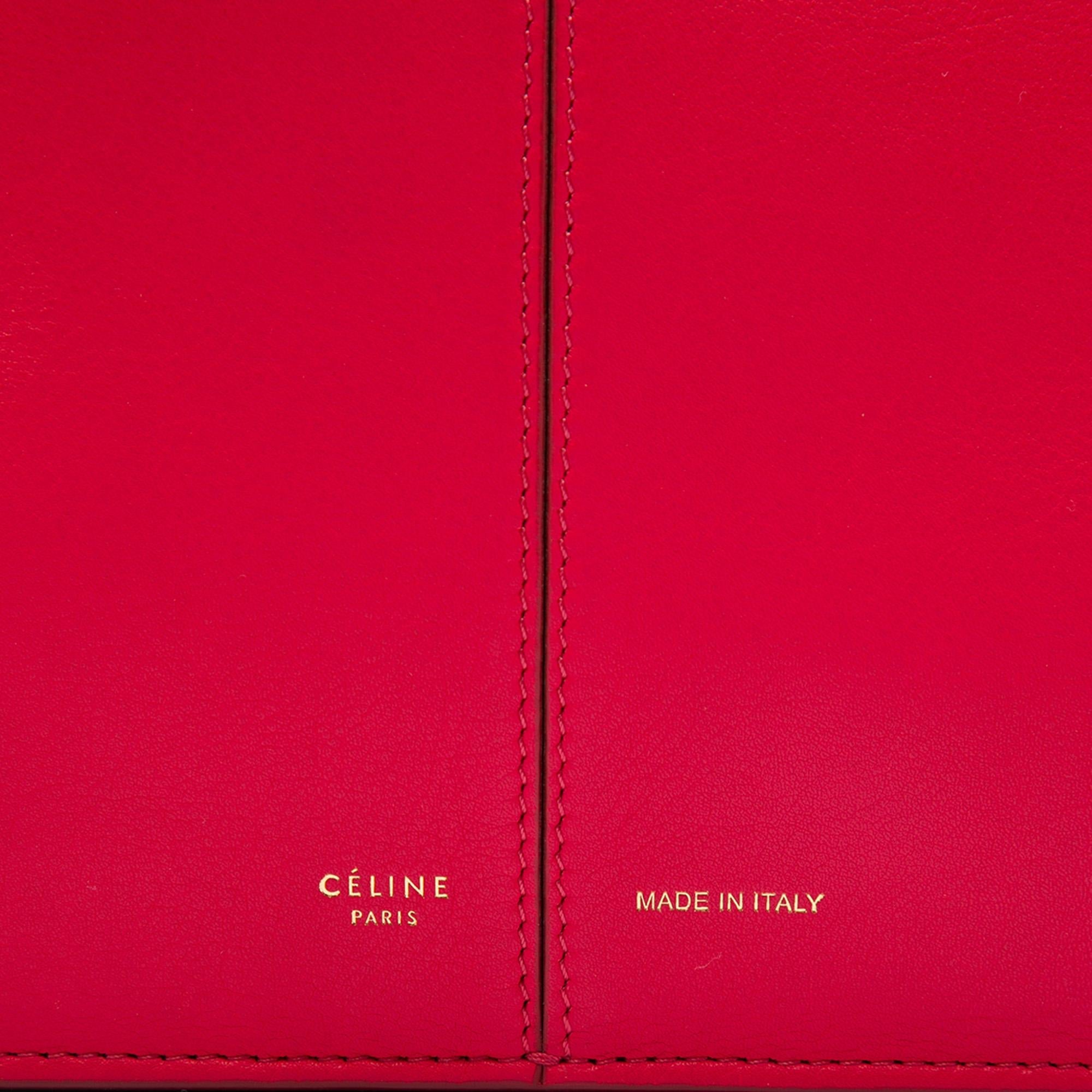 Celine Small Leather Trifold Tote