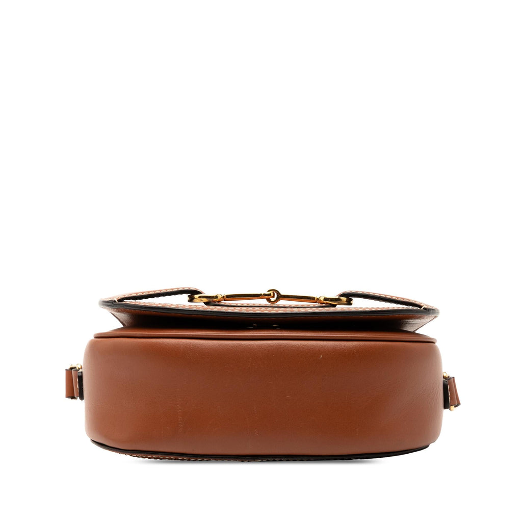 Celine Small Maillon Triomphe Jacquard and Calfskin Crecy Crossbody
