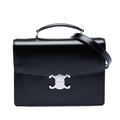 Celine Small Shiny Calfskin Triomphe Cartable Satchel