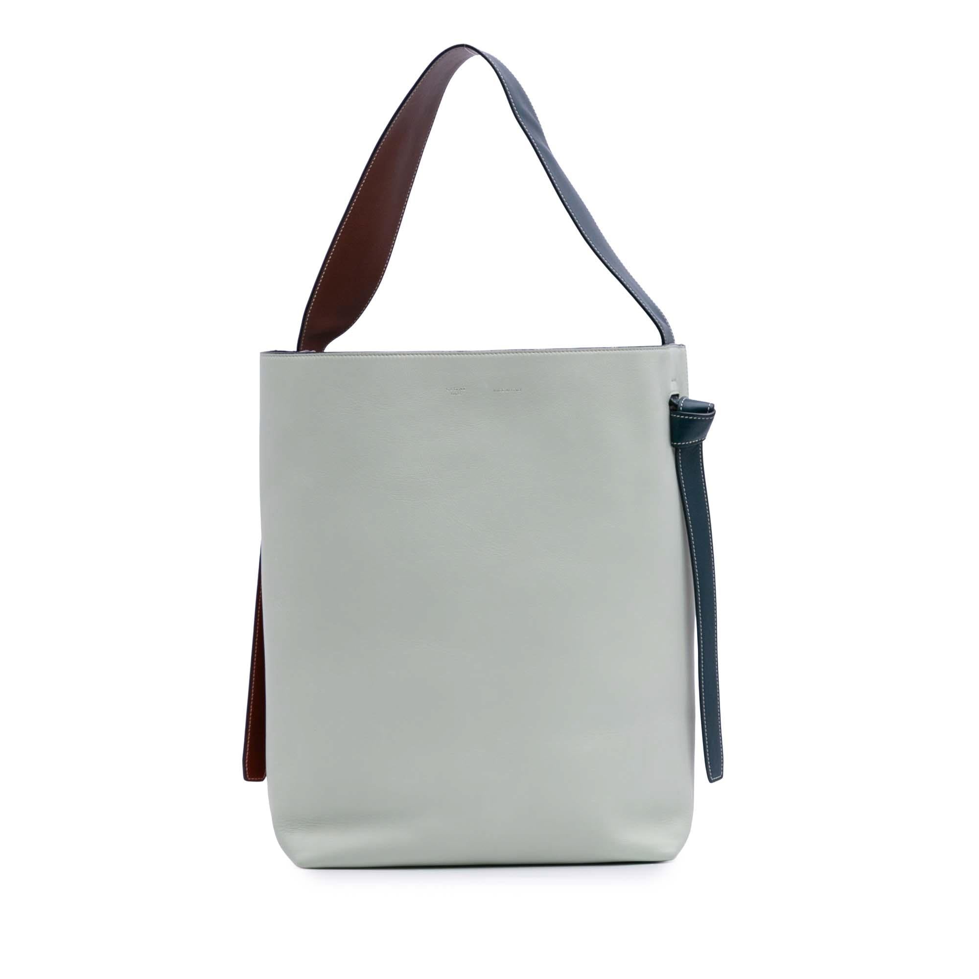 Celine Small Shiny Smooth Calfskin Twisted Cabas Tote