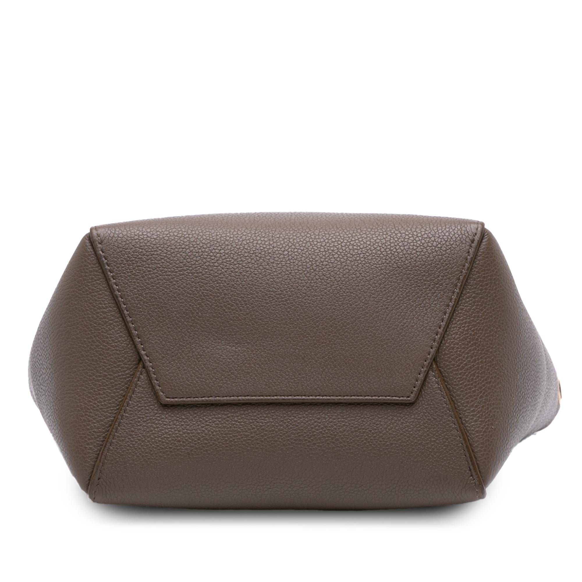 Celine Small Soft Grained Calfskin Seau Sangle Bucket Bag