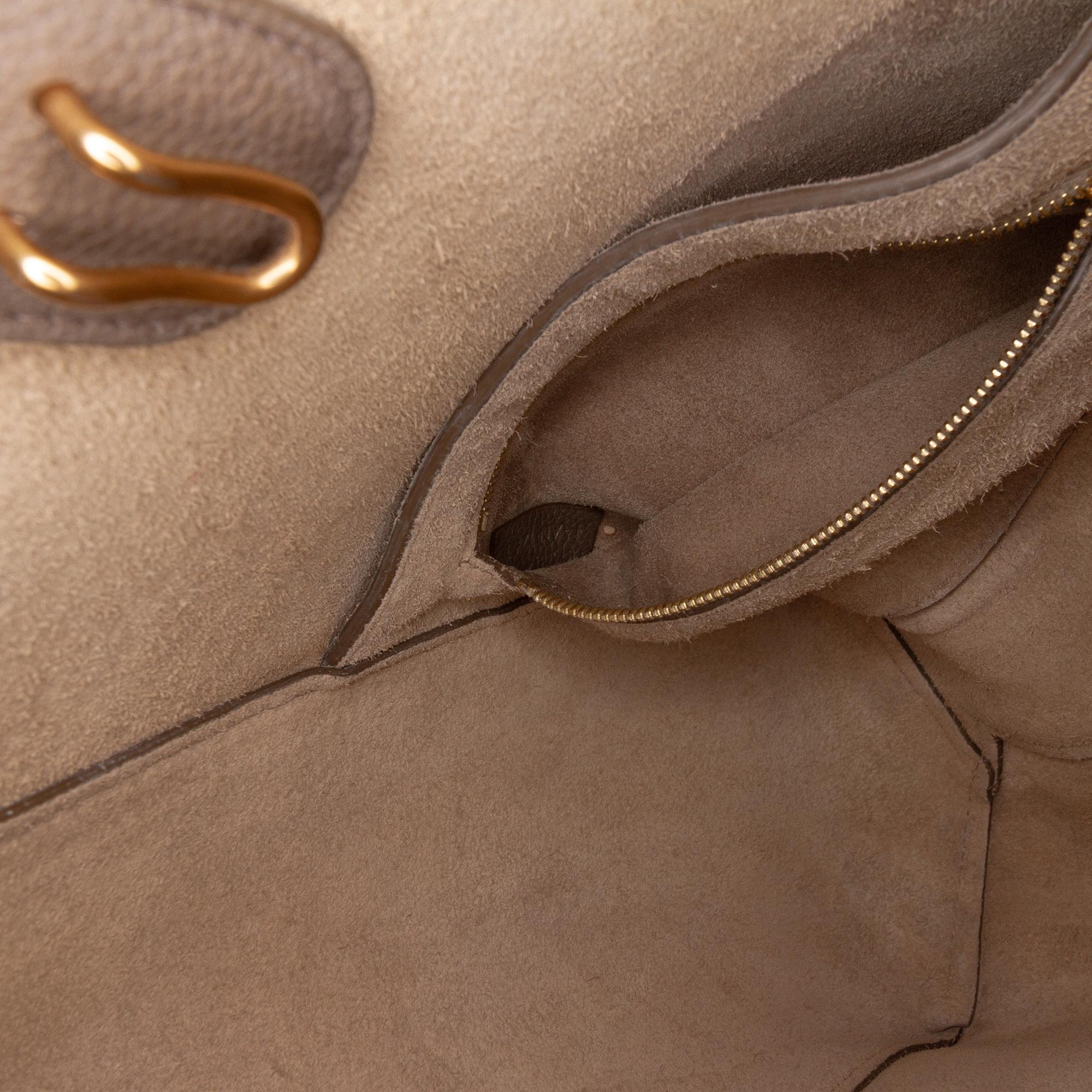 Celine Small Soft Grained Calfskin Seau Sangle Bucket Bag