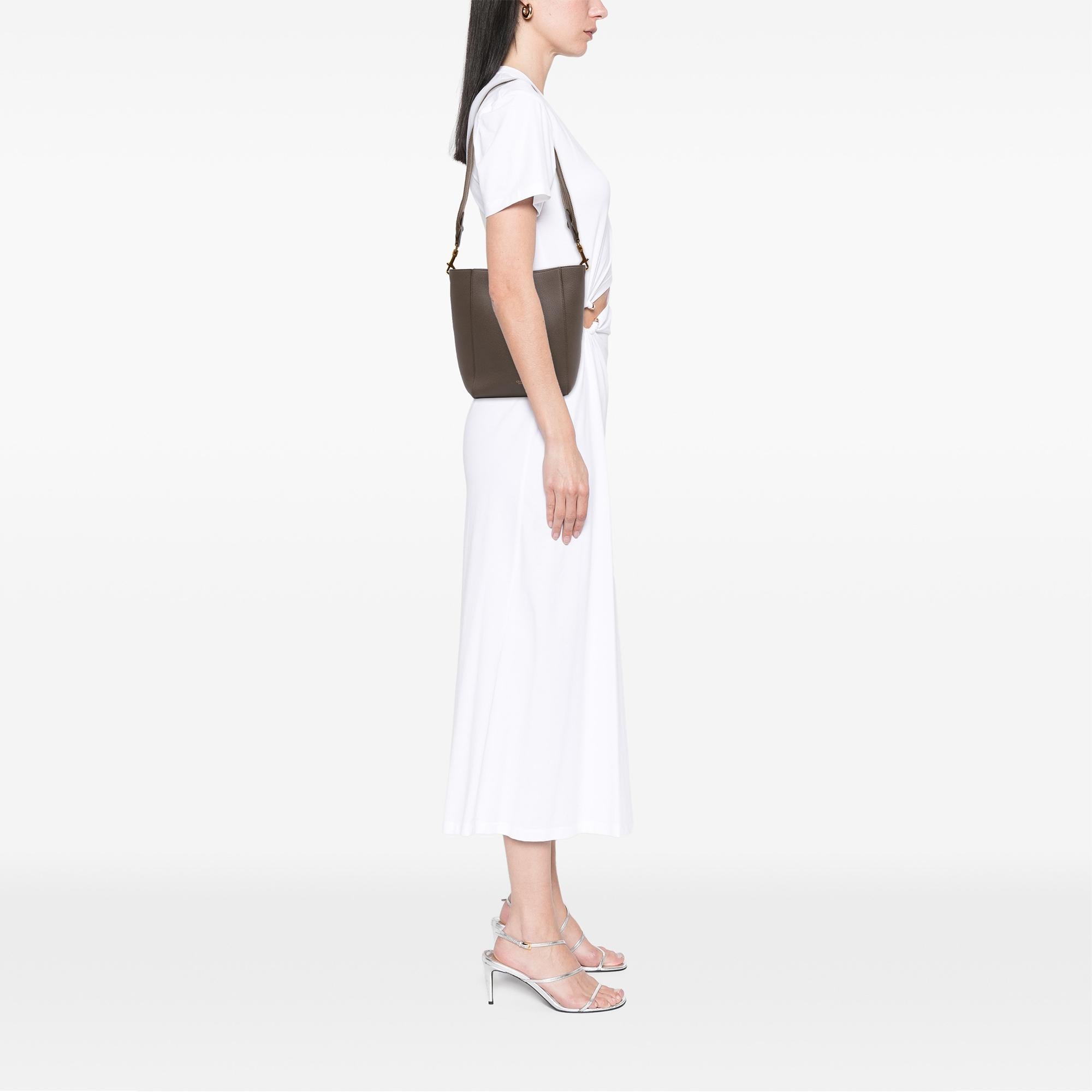 Celine Small Soft Grained Calfskin Seau Sangle Bucket Bag