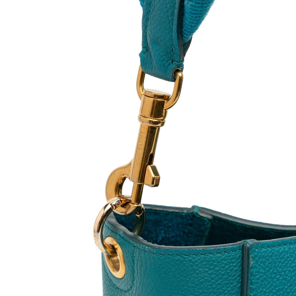 Celine Small Soft Grained Calfskin Seau Sangle Bucket Bag