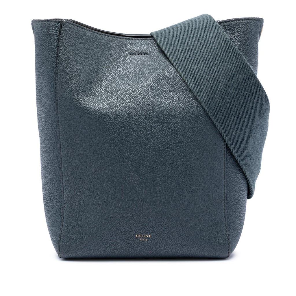 Celine Small Soft Grained Calfskin Seau Sangle Bucket Bag