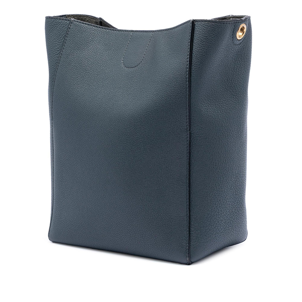 Celine Small Soft Grained Calfskin Seau Sangle Bucket Bag