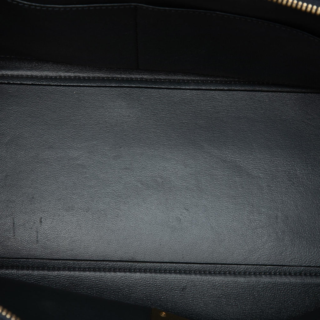 Celine Small Tricolor Leather Trapeze Satchel