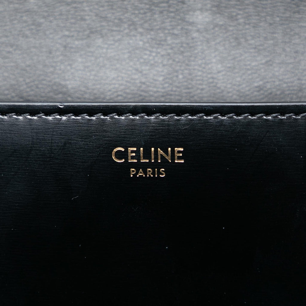 Celine Smooth Calfskin Cuir Triomphe Chain Shoulder Bag